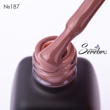 Serebro, Гель-лак №187 "Шоколадный коктейль", 11 мл