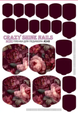 Crazy Shine Nails Плёнка для педикюра № 248
