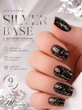 HIT gel, Каучуковая база №05 с золотой поталью, 9 мл