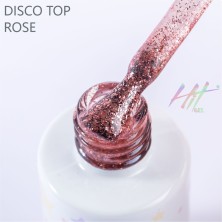 HIT gel, Disco top без липкого слоя Rose, 9 мл