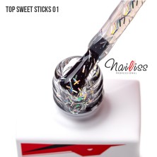 Топ без липкого слоя "Top sweet sticks" №01 ТМ "Nailiss", 9 мл
