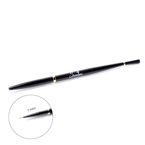 Serebro, Кисть для тонких линий №0, цвет черный, 7 мм