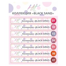 Hit gel, Наклейки на типсы Коллекция "Black sand"