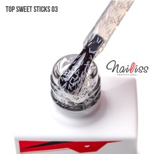 Топ без липкого слоя "Top sweet sticks" №03 ТМ "Nailiss", 9 мл
