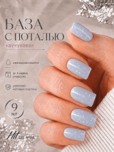 HIT gel, Каучуковая база №08 с серебряной поталью, 9 мл