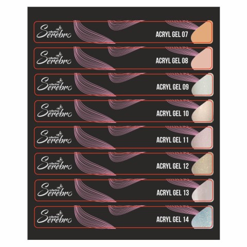 Serebro, Наклейки на типсы "Acryl gel"