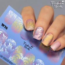 Fashion Nails Слайдер-дизайн белый W036