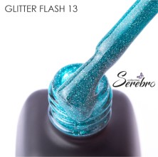 Serebro, Гель-лак светоотражающий "Glitter flash" №13, 11 мл