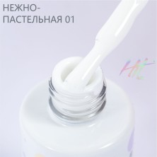 HIT gel, Гель-лак "Pastel" №01 White, 9 мл