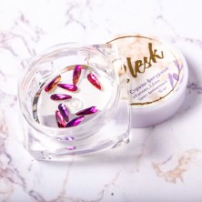 Blesk, Стразы фигурные "Капля", цвет фиолетовый 2*6 мм (10 шт)