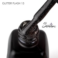 Serebro, Гель-лак светоотражающий "Glitter flash" №15, 11 мл